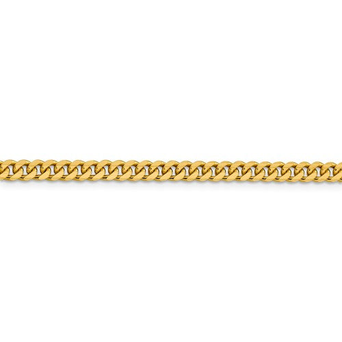 14k Gold Solid Miami Cuban Link 20 inch Chain