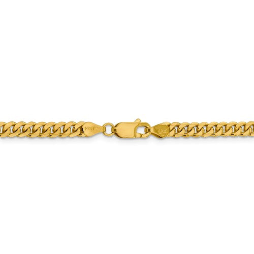 14k Gold Solid Miami Cuban Link 20 inch Chain