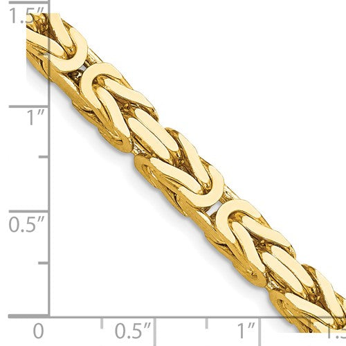 14k 5.25mm Byzantine Chain