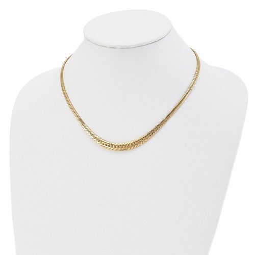 Leslie's 14K Polished Graduated Fancy Link Necklace