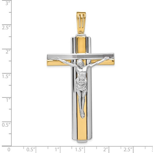 Leslies 14k Two-Tone Crucifix