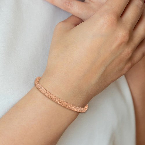 Leslie's 14k Rose Gold Stretch Bangle