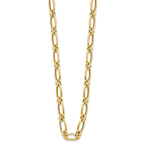 14k Gold Fancy Paper Clip Link Necklace by Leslies