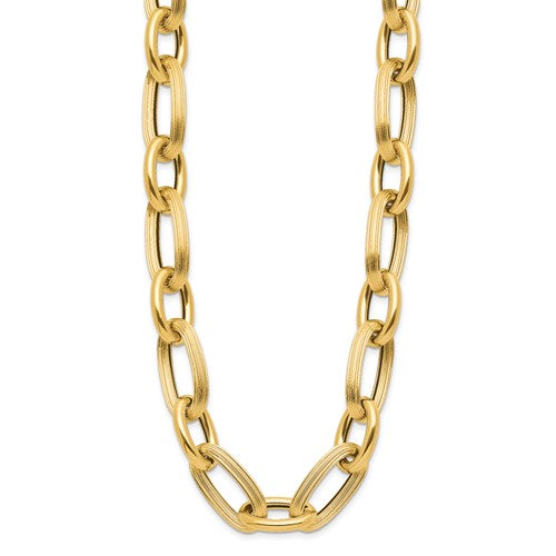 Leslie's 14K Gold Bold and Chunky Oval Link Necklace