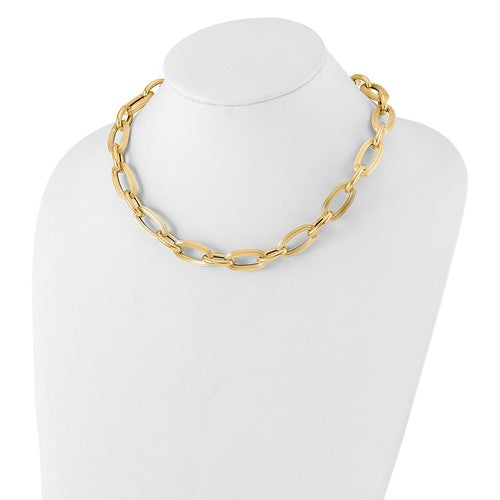 Leslie's 14K Gold Bold and Chunky Oval Link Necklace