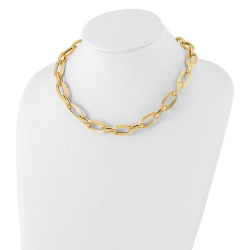 Leslie's 14K Gold Bold and Chunky Oval Link Necklace