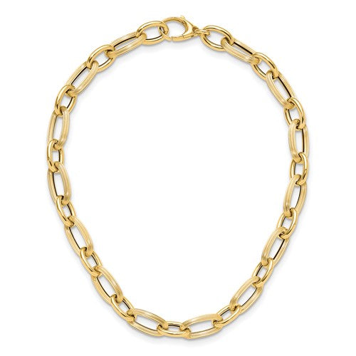 Leslie's 14K Gold Bold and Chunky Oval Link Necklace