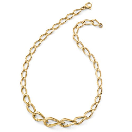 Leslie's 14K Polished Fancy Link Necklace