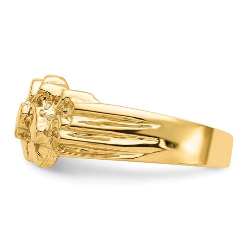 14k Gold Men's Pinky Nugget Ring