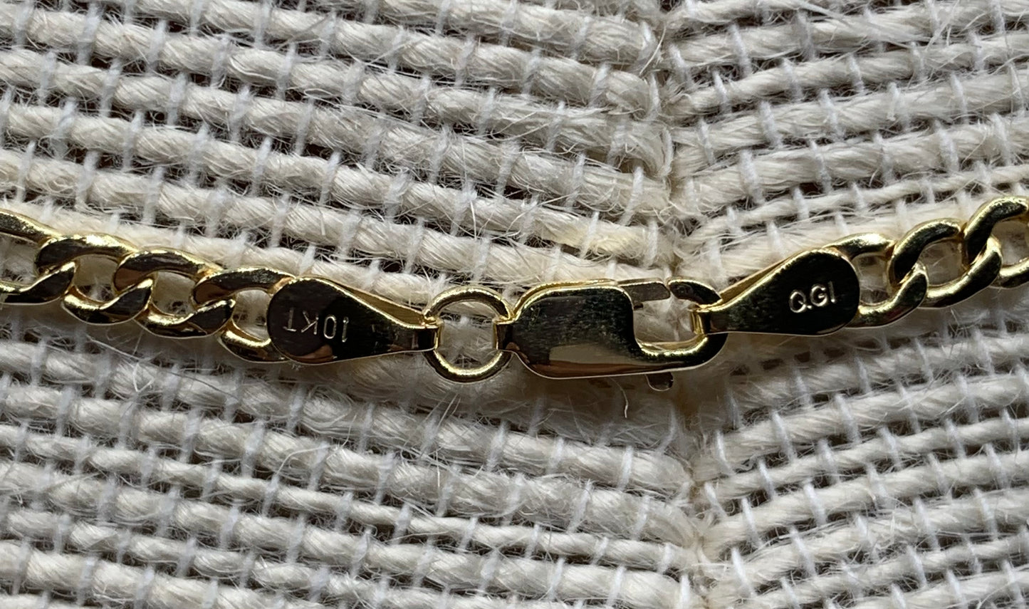 10k Gold Figaro Link Chain