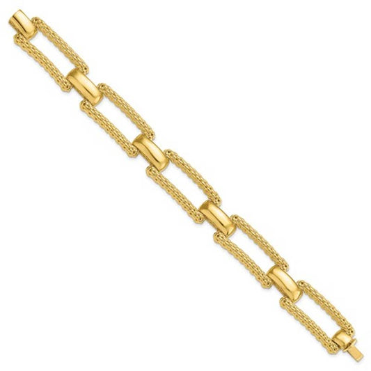 14k Gold Fancy Open Link Bracelet from Leslie's Jewelry