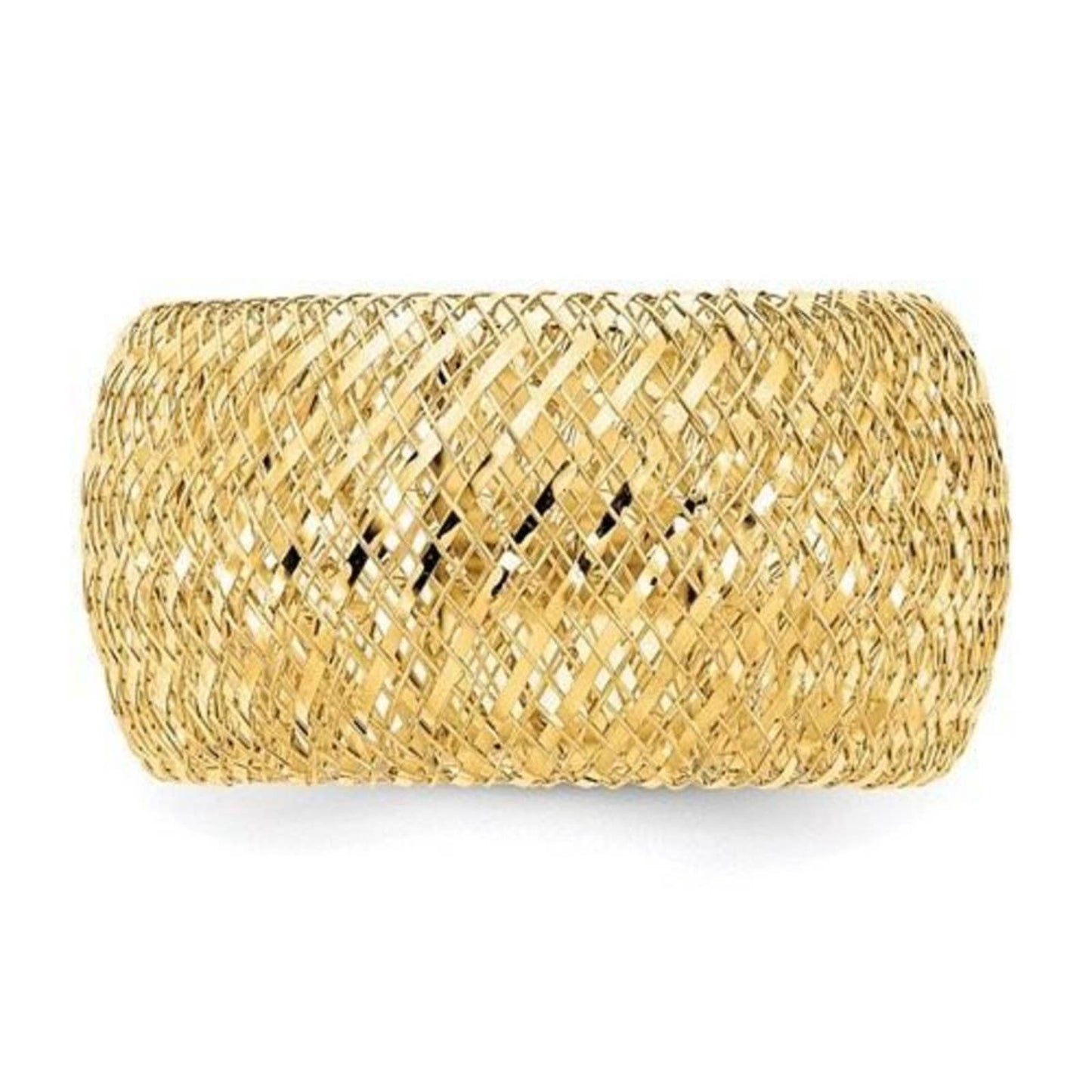 14K Gold Stretch Ring by Leslies Jewelry