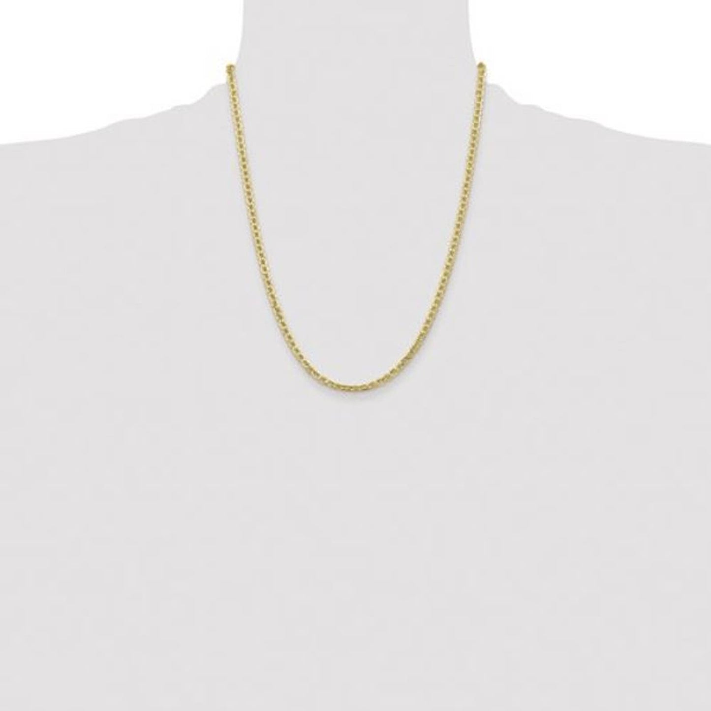 10k Gold Anchor Link Chain- 22 inches long- 4mm wide