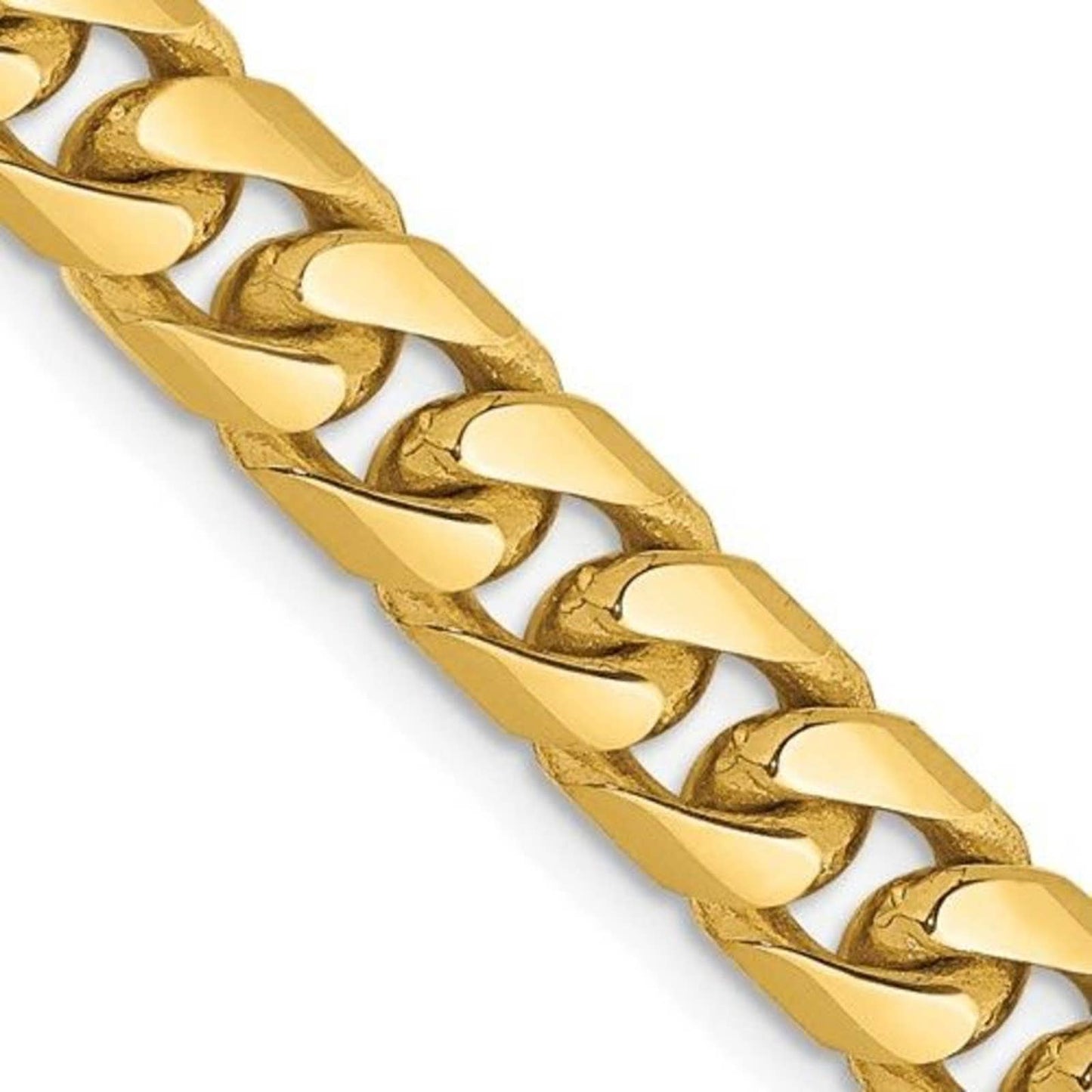 14K Yellow Gold 24" Solid Miami Cuban Link Chain – 6.25mm, 65.5g, Lobster Clasp