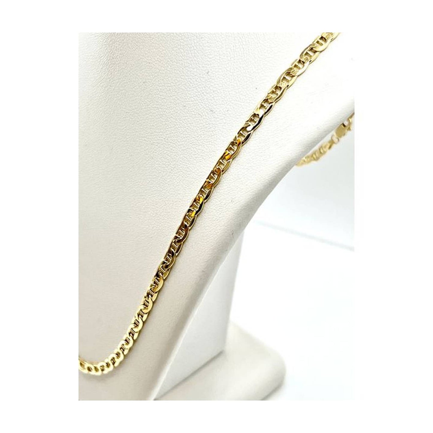 10k Gold Anchor Link Chain- 22 inches long- 4mm wide