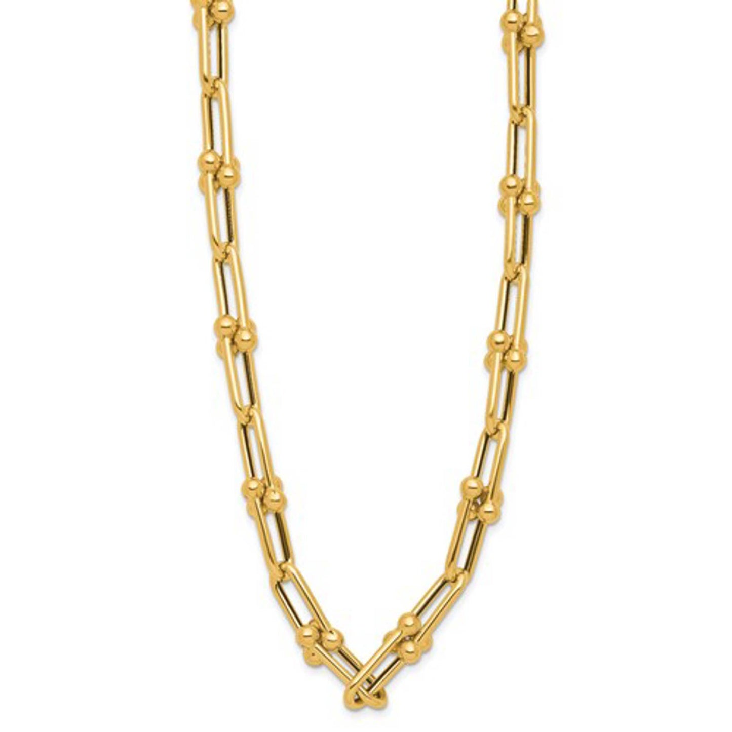Leslie's 14K Polished Fancy Open Link Necklace
