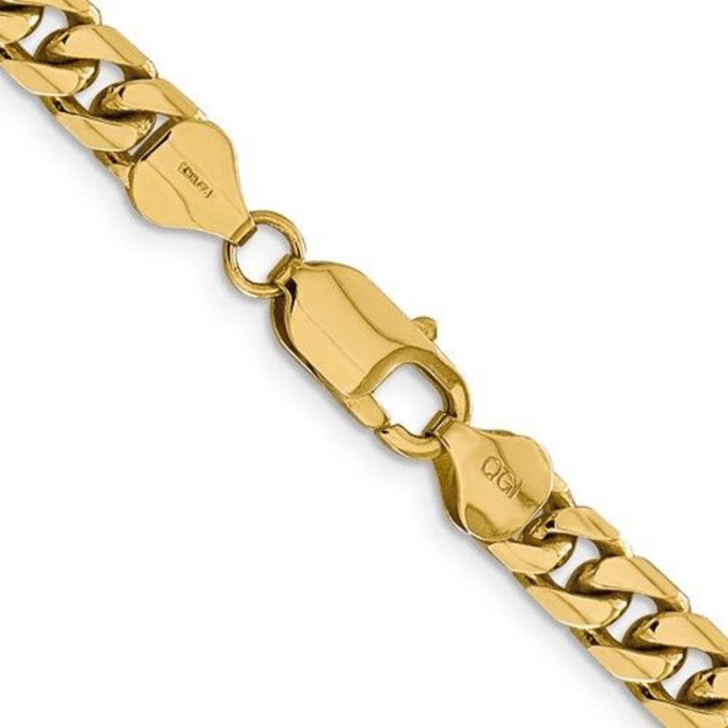 14K Yellow Gold 24" Solid Miami Cuban Link Chain – 6.25mm, 65.5g, Lobster Clasp