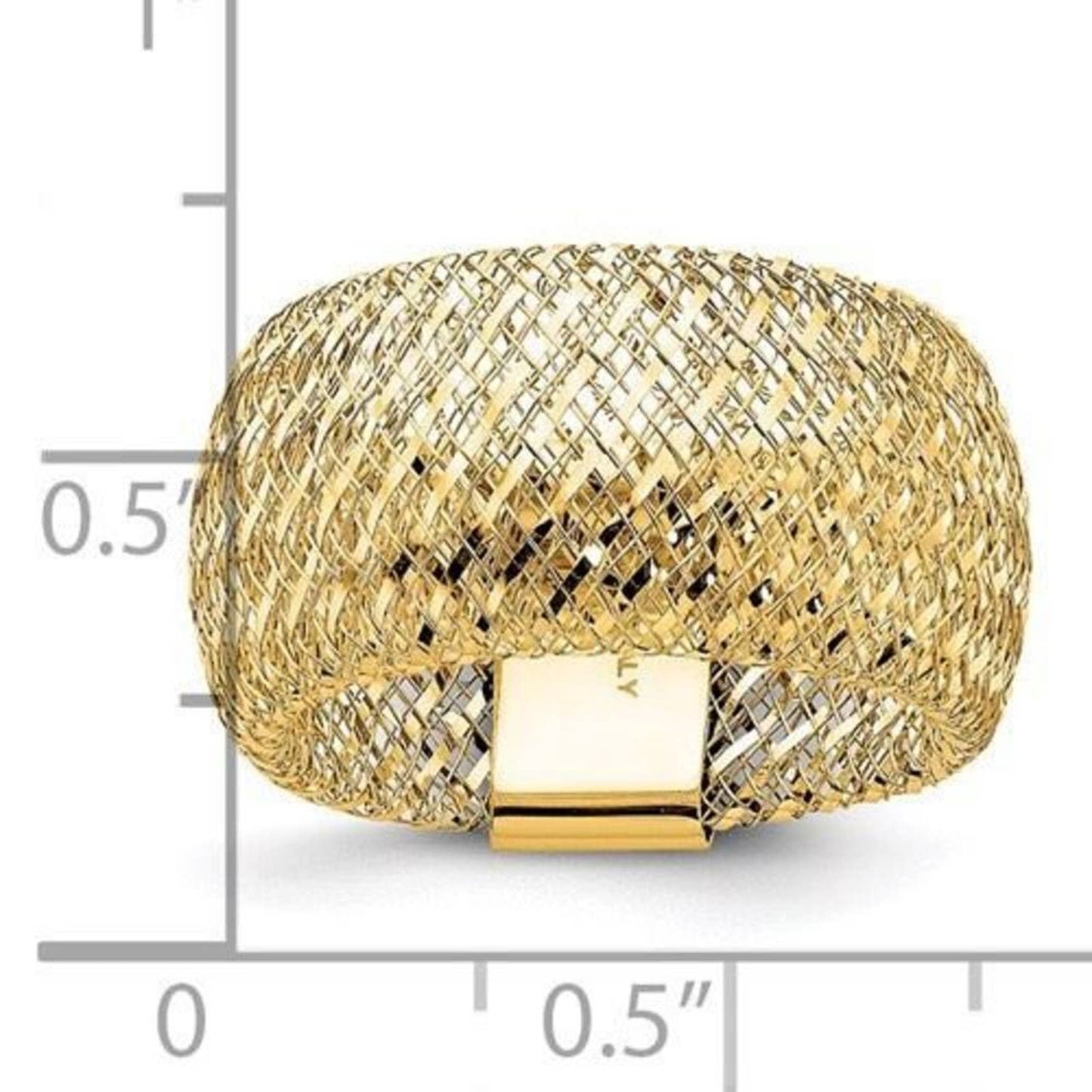 14K Gold Stretch Ring by Leslies Jewelry
