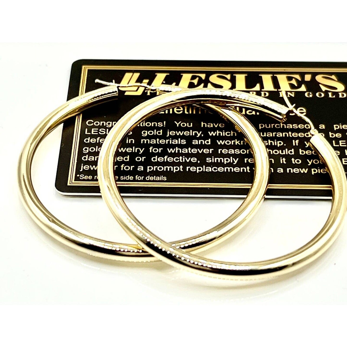 14k Italian Gold Large 60mm Hoop Earrings