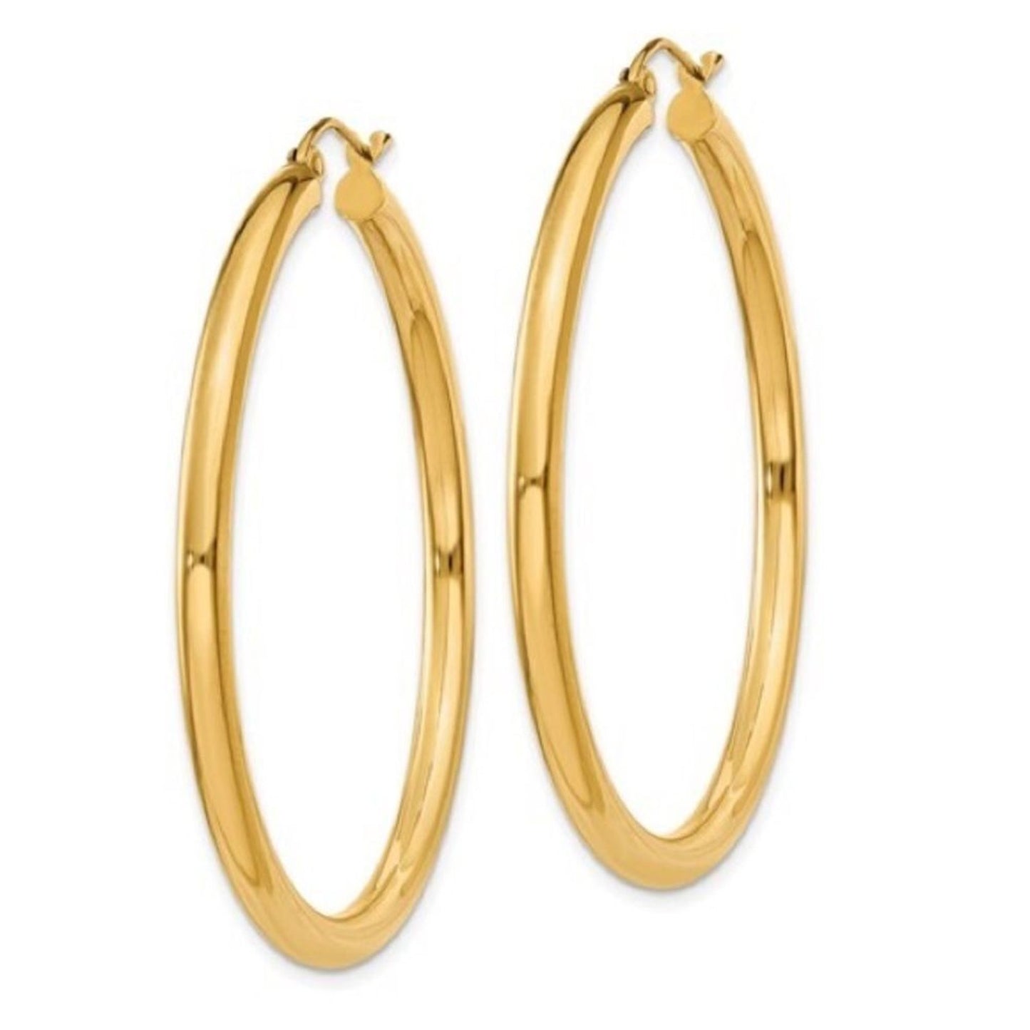 14k gold classic hoop earrings