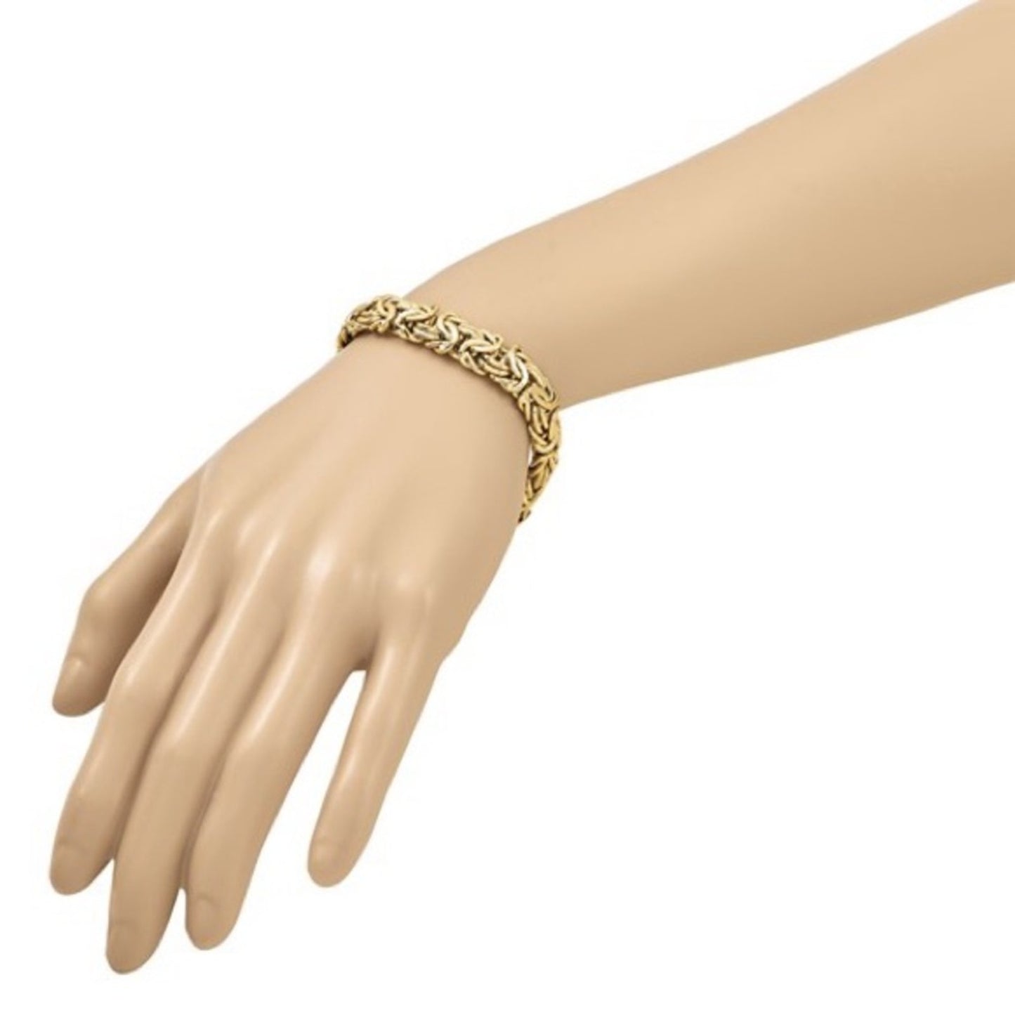 Leslie's 14K Polished Fancy Byzantine Link Bracelet