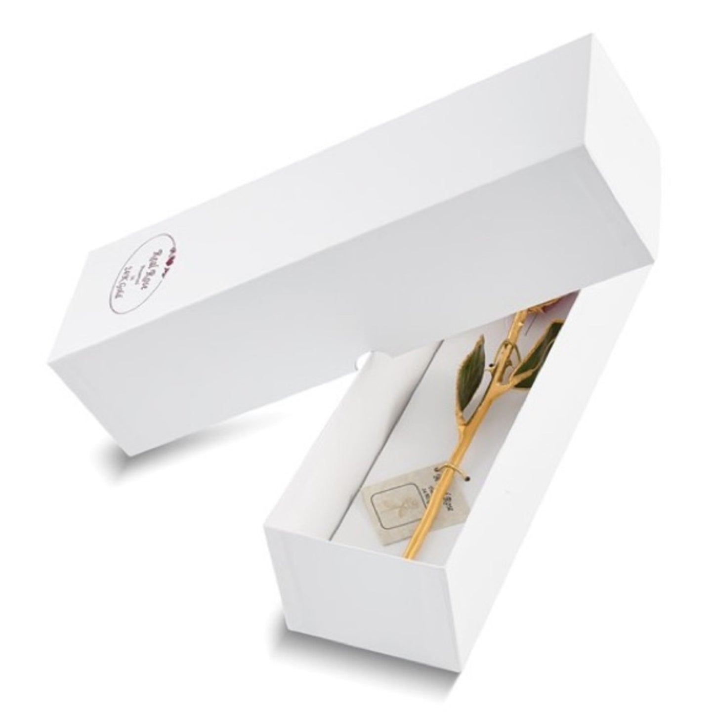 11" Paradise Neon Tie-Dye Real Rose – Lacquer Dipped & 24k Gold Trimmed