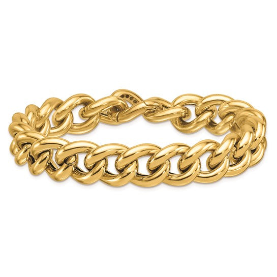 Herco 14K Polished 14.8mm Curb Bracelet