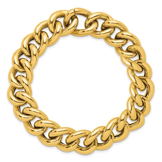 Herco 14K Polished 14.8mm Curb Bracelet