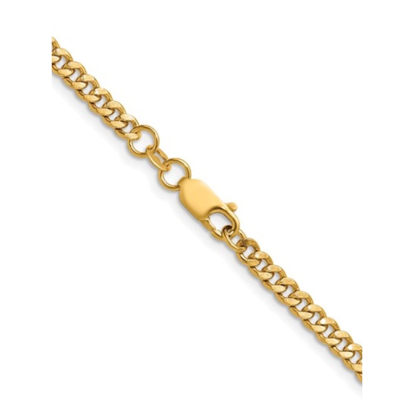 14K Gold Filled 3.5mm Curb Chain Necklace – 18"