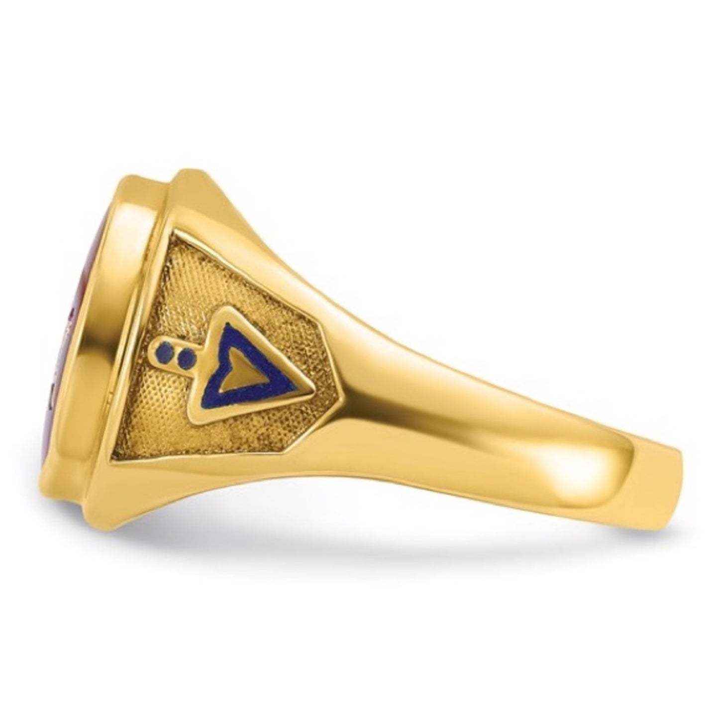 10k Gold Men's Ruby Blue Lodge Masonic Ring: A Blend of Style and Tradition