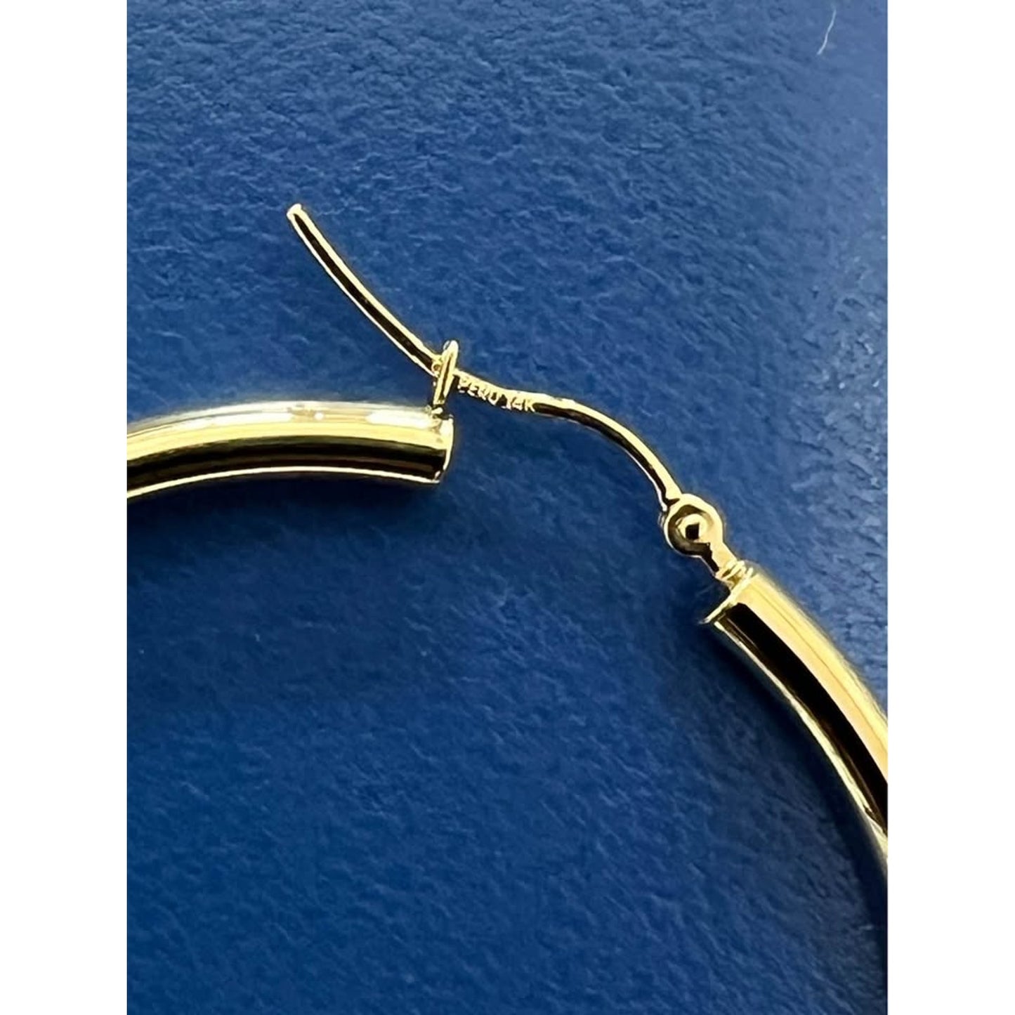 14k gold 45mm hoop earrings