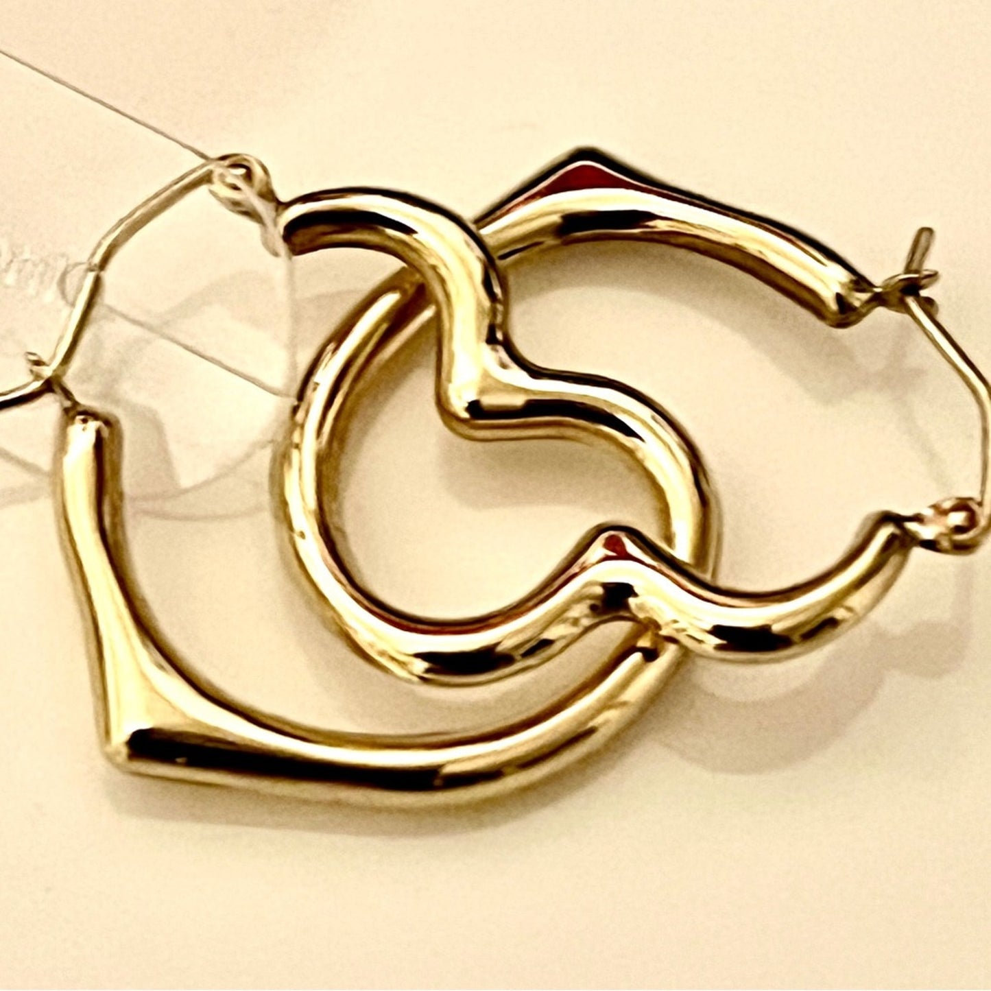 10K Gold Hollow Heart Hoop Earrings for Kids: Stylish, Durable and Comfortable