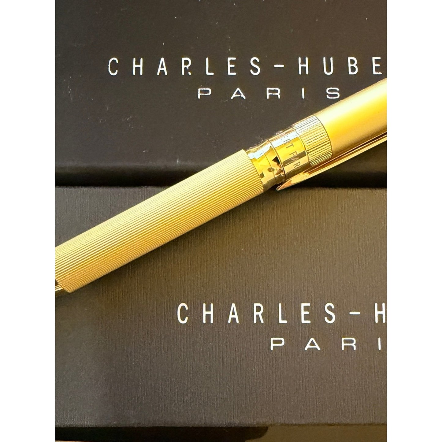 Charles Hubert Gold-tone Textured Ballpoint Pen