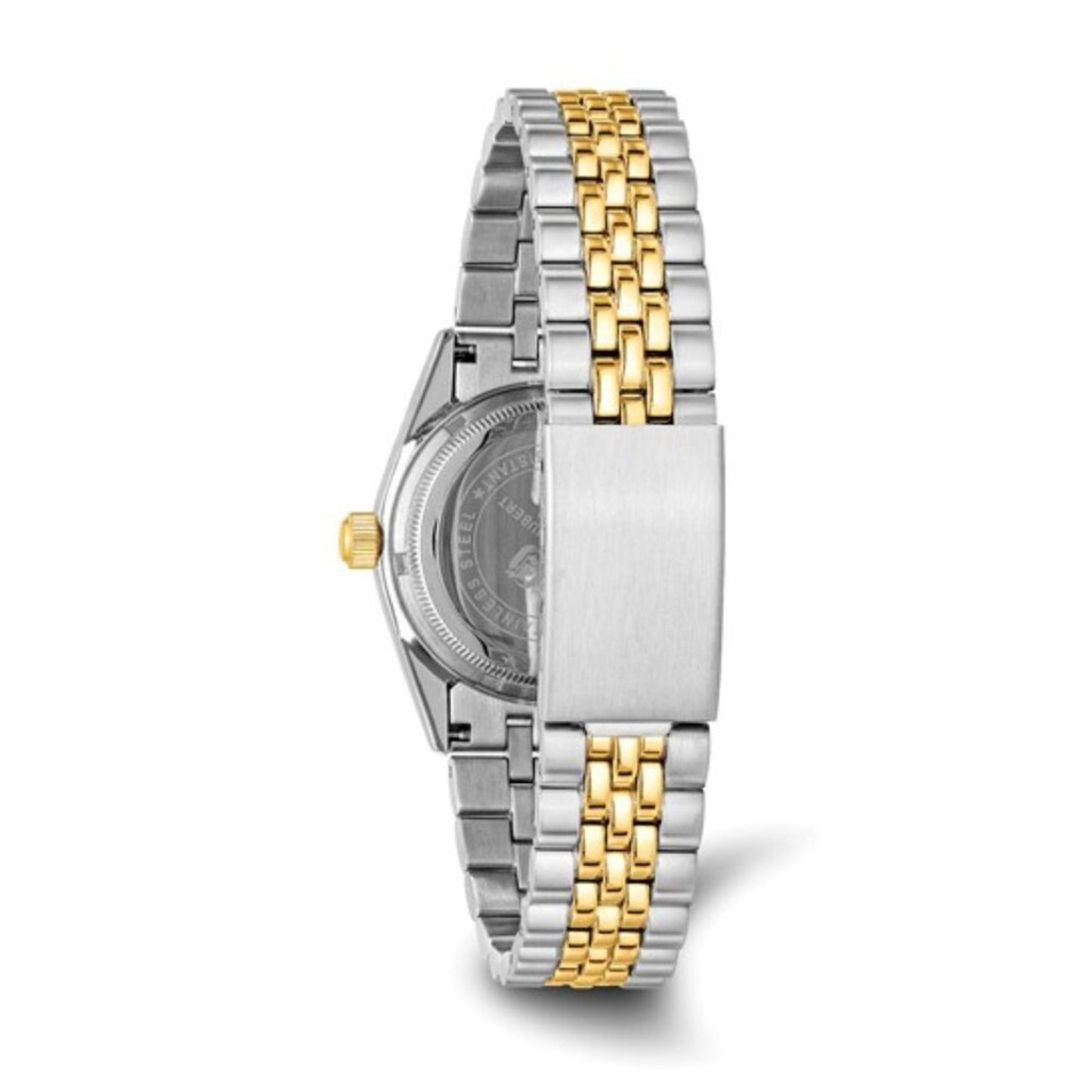 Charles Hubert Men's Two-Tone Watch - White Dial - Date - 36mm - NEW