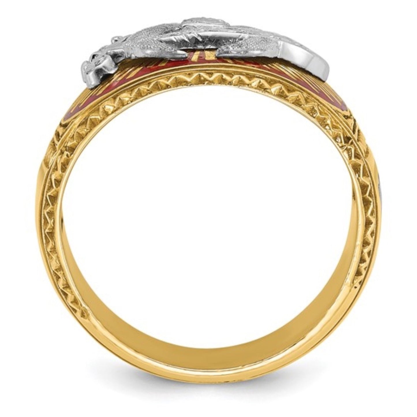 10k Gold Men's Masonic Shriner's Ring by IBGOODMAN