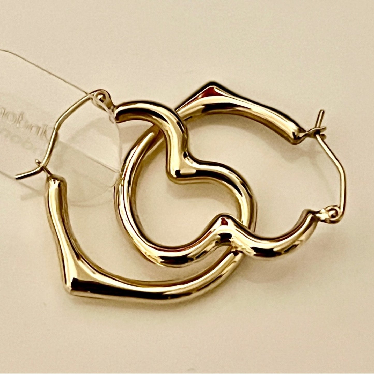 10K Gold Hollow Heart Hoop Earrings for Kids: Stylish, Durable and Comfortable