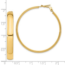 Load image into Gallery viewer, Leslie&#39;s 14K 6mm High Polished Omega Back Hoop Earrings

