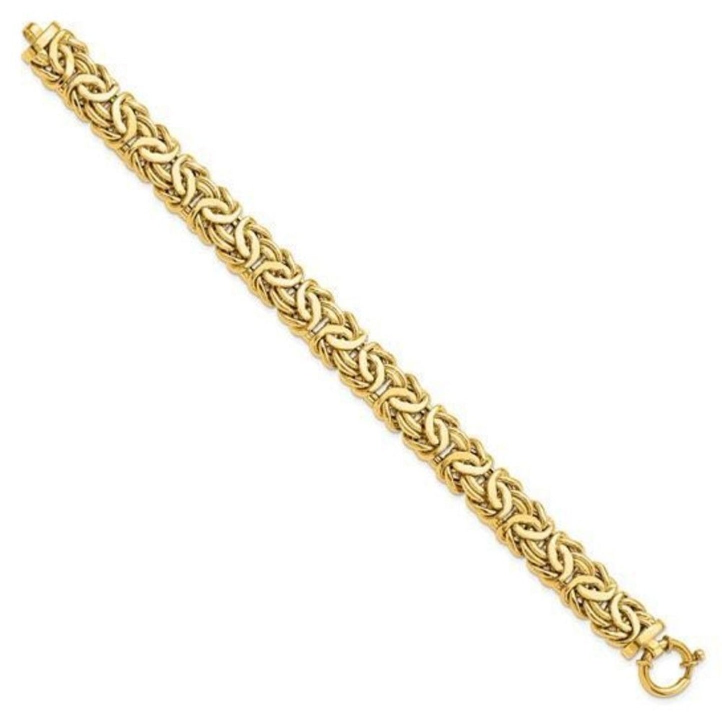 Leslie's 14K Polished Fancy Byzantine Link Bracelet