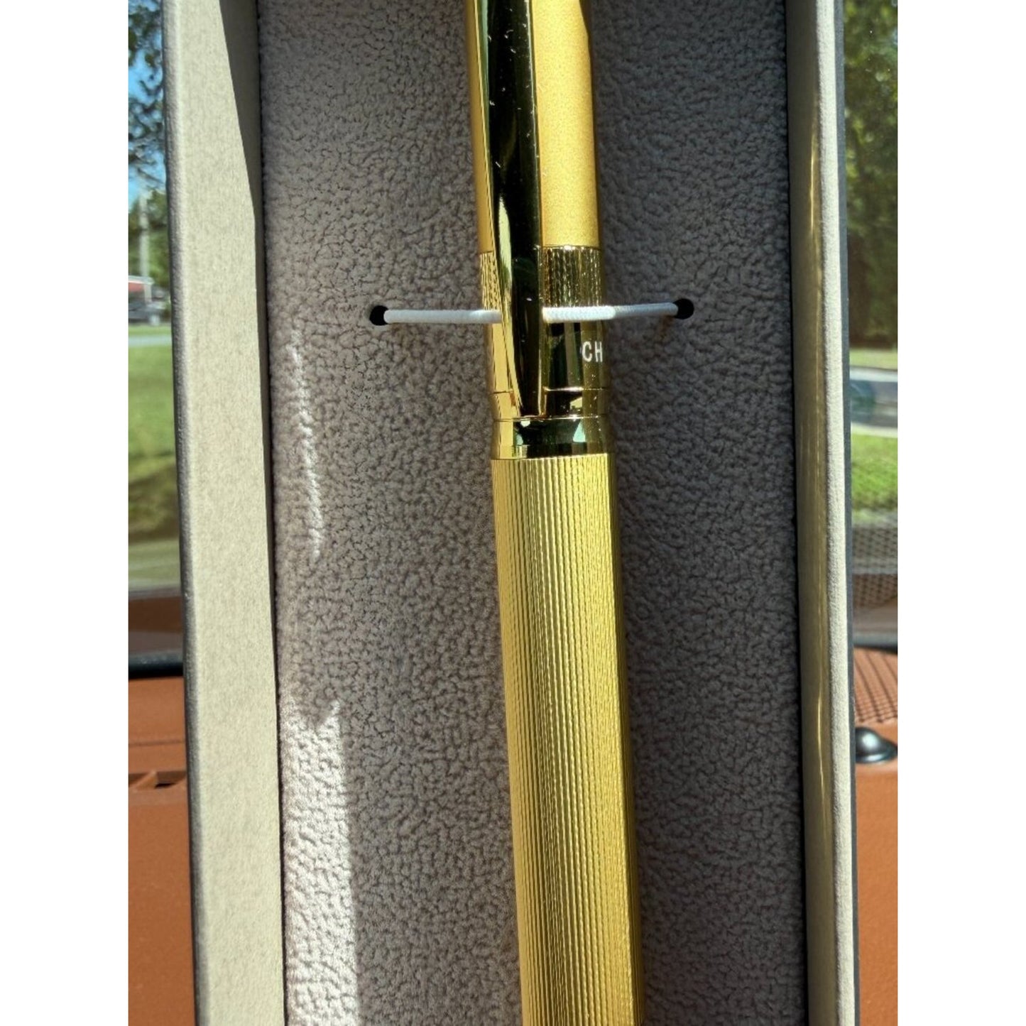 Charles Hubert Gold-tone Textured Ballpoint Pen