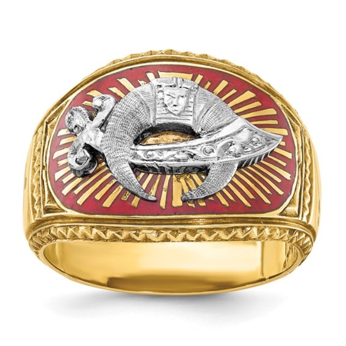 10k Gold Men's Masonic Shriner's Ring by IBGOODMAN