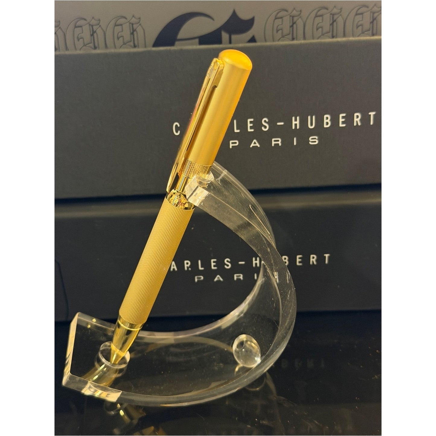 Charles Hubert Gold-tone Textured Ballpoint Pen