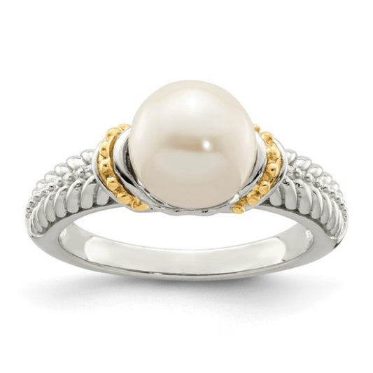 Shey Couture Sterling Silver & 14K Gold Accent Freshwater Pearl Ring