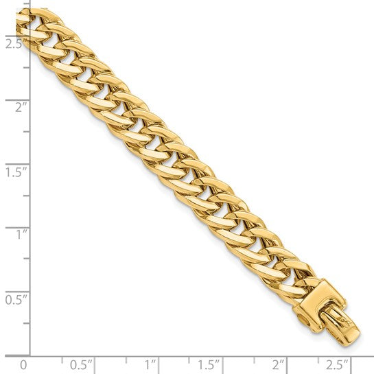 14k Gold Men's Cuban Link Bracelet, made in Italy