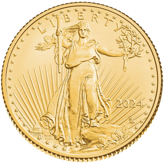 2024 1/4 oz American Gold Eagle Coin – $10 BU | 22K Gold | U.S. Mint