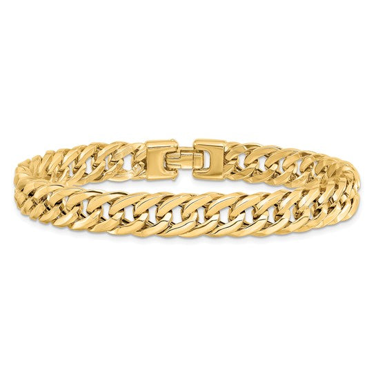 14k Gold Men's Cuban Link Bracelet, made in Italy