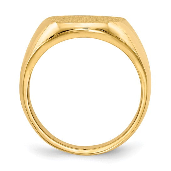 10k Gold Closed Back Signet Ring