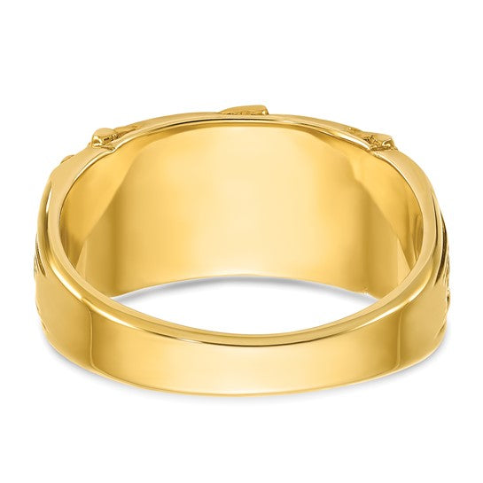 14k IBGoodman 15x7mm Men's Signet Ring