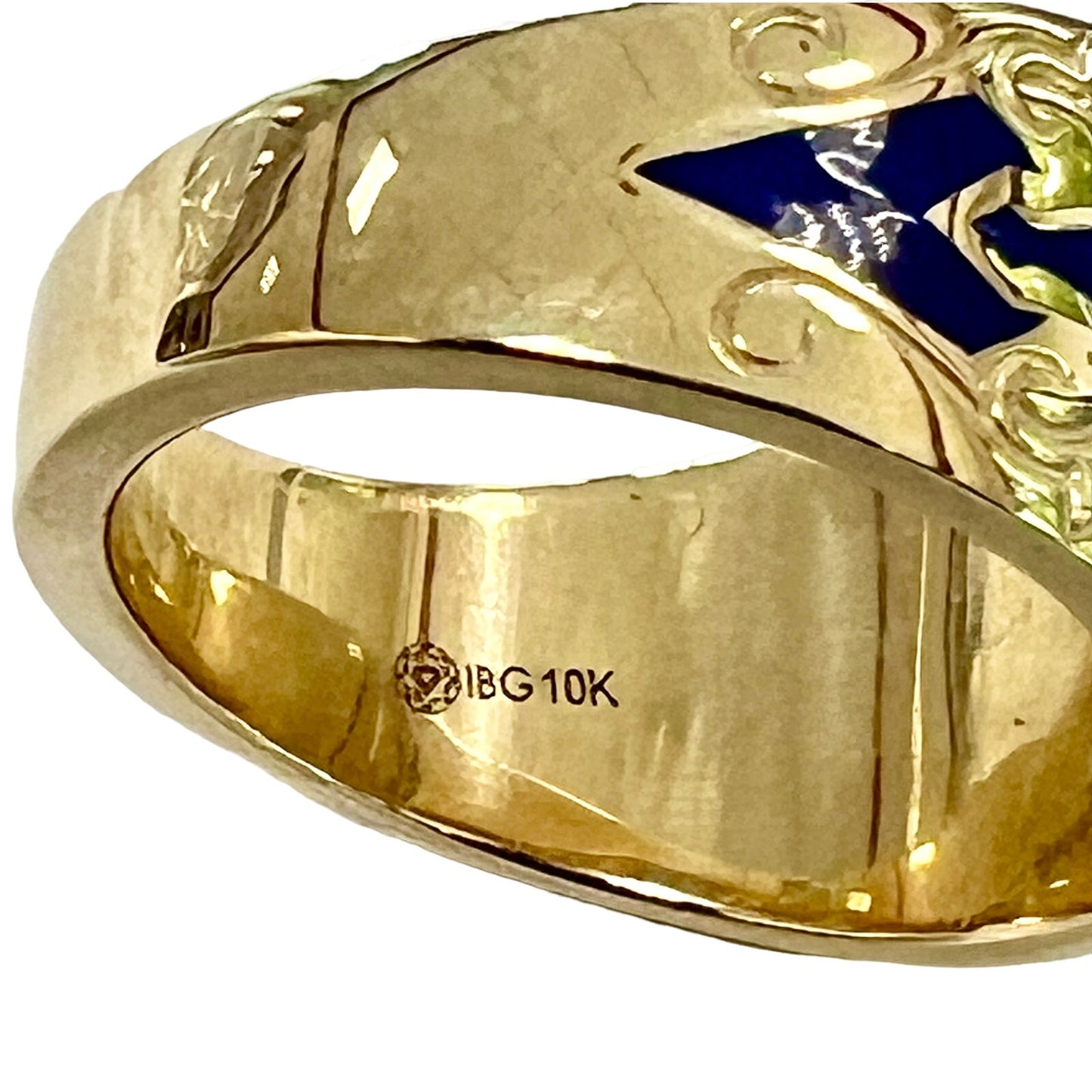 10k Gold Men's Diamond Blue Lodge Masonic Ring: A Symbol of Brotherhood