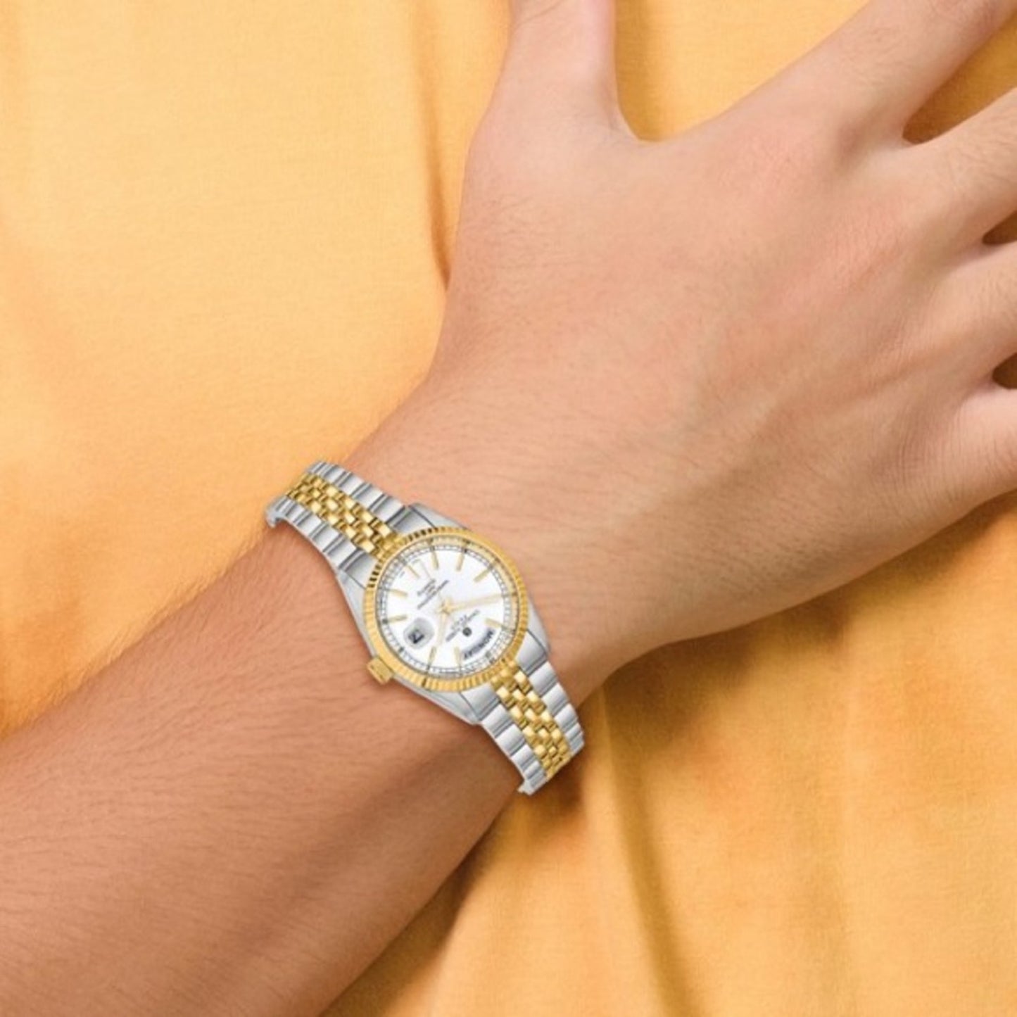 Men’s Charles Hubert Two-Tone Stainless Steel Date Watch | Quartz | Gift Boxed