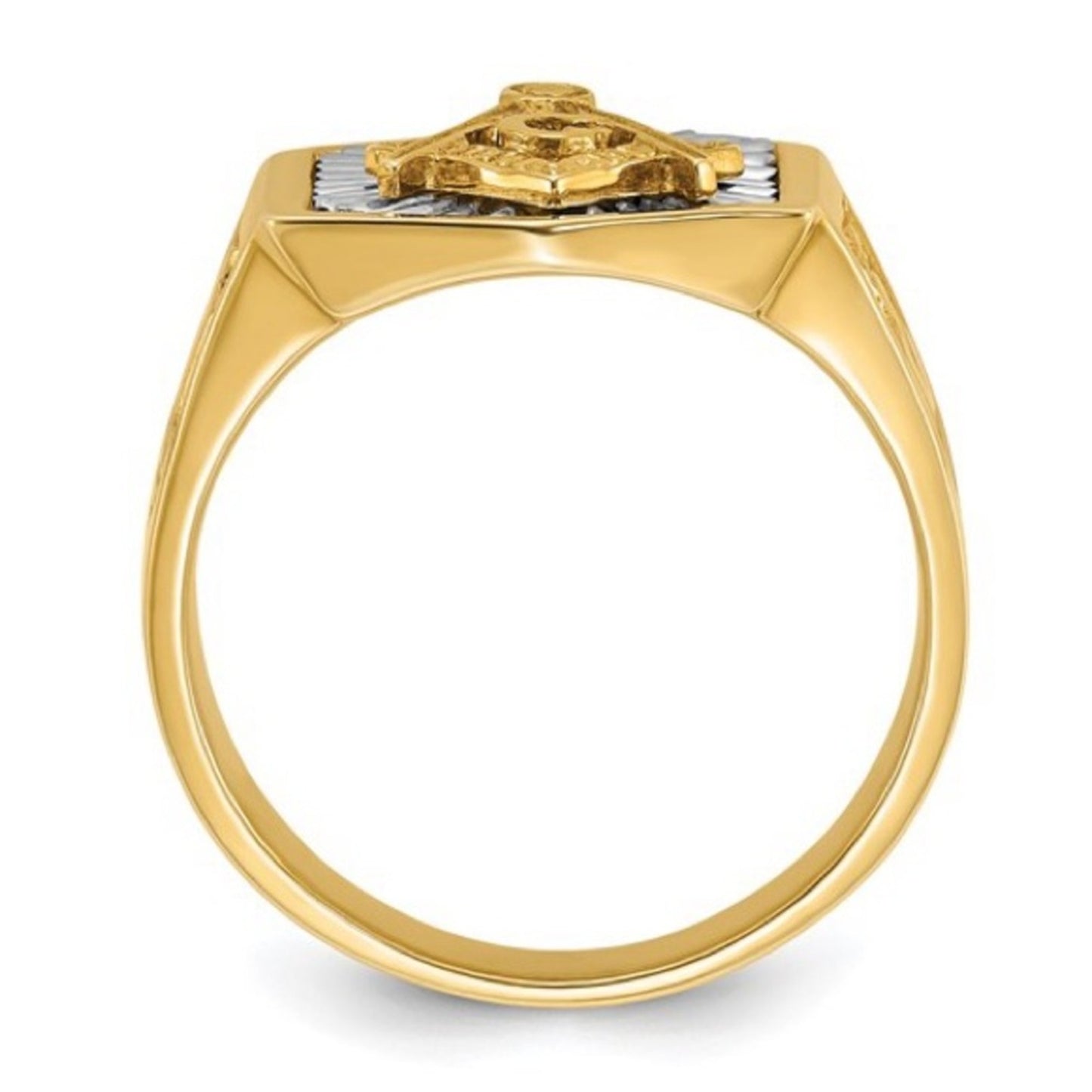 New 14k Gold IBGoodman Men's Masonic Ring: A Blend of Tradition and Modern Style